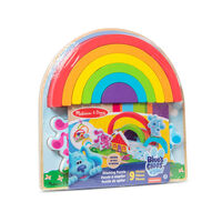 Melissa & Doug - Blue's Clues-Wooden Rainbow Stack Puzzle