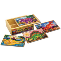 Melissa & Doug - Dinosaurs Puzzles in a Box