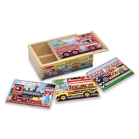 Melissa & Doug Vehicles Jigsaw Puzzles In a Box MND3794
