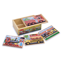 Melissa & Doug Vehicles Jigsaw Puzzles In a Box MND3794