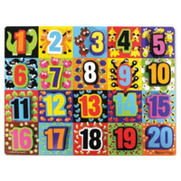Melissa and Doug Jumbo Numbers Chunky Puzzle (20pc) MND3832
