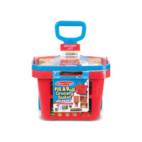 Melissa & Doug - Fill & Roll Grocery Basket Play Set
