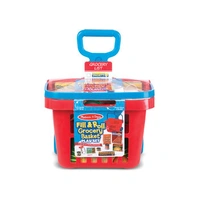 Melissa & Doug - Fill & Roll Grocery Basket Play Set