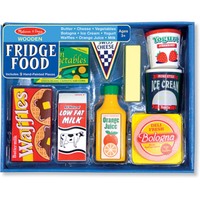 Melissa & Doug Wooden Fridge Food Set MND4076