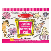 Melissa & Doug: Jumbo Colouring Pad Pink - 27 x 35cm MND4225