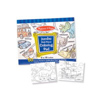 Melissa & Doug: Jumbo Colouring Pad Blue - 27 x 35cm MND4226