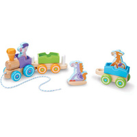 Melissa & Doug - First Play - Rocking Farm Animals Pull Train