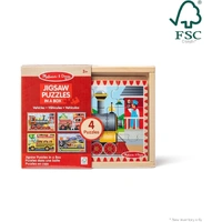 Melissa & Doug Vehicles Puzzles in A Box