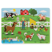 Melissa & Doug Old MacDonald Farm Sound Puzzle 8pcs