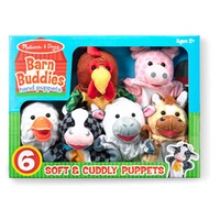 Melissa & Doug Barn Buddies Hand Puppets 6 Piece