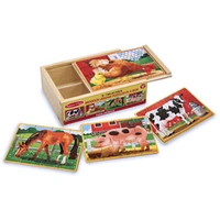 Melissa & Doug Farm Puzzles In A Box