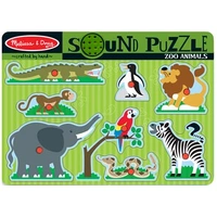 Melissa & Doug Zoo Animals Sound Puzzle 8 Pieces