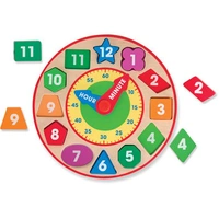 Melissa & Doug - Wooden Shape Sorting Clock