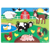 Melissa & Doug Peg Puzzle Farm MND9050