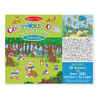Melissa & Doug - Color-Your-Own Sticker Pad - Animals