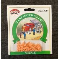 Modle Power N Unpainted Figures 72PCs