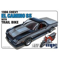 MPC 888 1/25 1986 Chevy El Camino SS w/Dirt Bike Plastic Model Kit