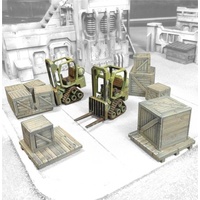 Miniature Scenery - Mini Forklifts with crates