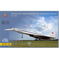ModelSvit 1/72 Tupolev Tu-144 supersonic airliner Plastic Model Kit [7203]