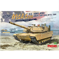 Meng 1/35 USMC M1A1 AIM/U.S. Army M1A1 Abrams TUSK Main Battle Tank plastic model kit