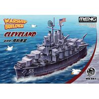 Meng Q Edition WARSHIP Cleveland WB-007 Plastic Model Kit