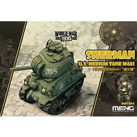 Meng M4A1 Sherman (Cartoon Model, PINK COLOR, incl. Resin cartoon kitten figurines)