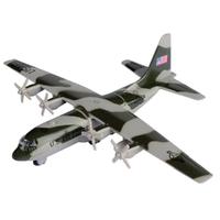 Motormax 1/100 6" Lockheed Martin C-130 Hercules Sky Wings Diecast Aircraft