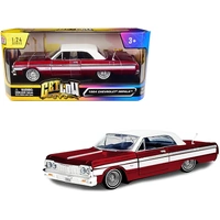 Motormax 1/24 Get Low 1964 Chevy Impala (Metallic Red)