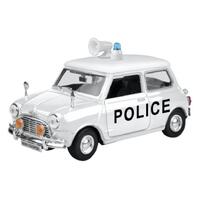 Motormax 1/43 1961-67 Morris Mini Cooper Police Series Diecast Car