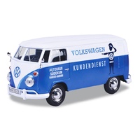 Motormax 1/24 VW Type 2 Kundendienst (T1) Delivery Van Diecast Car