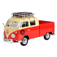 Motormax 1/24 #8 VW Type 2 Pickup w/Roof Rack Diecast Car
