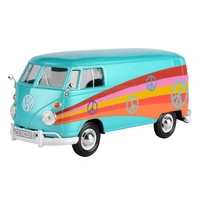 Motormax 1/24 Peace VW Type 2 Delivery Van Diecast Car