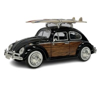 Motormax 1/24 1966 VW Classic Beetle w/Surfboard Diecast Car