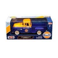 Motormax 1/24 1966 Chevy C10 Fleetside Pickup Gulf Livery (Assorted Styles)