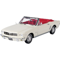 Motor Max 1/18 1964 1/2 Ford Mustang Convertible - James Bond Goldfinger Movie Diecast Model Car