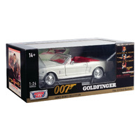 Motormax 1/24 1964 1/2 Convertible Ford Mustang "Gold Finger" James Bond