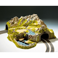 Noch HO Corner Tunnel Double Track Curved 73x70x24cm N05200