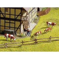 Noch HO Field Fence, 18 pieces, 1.2cm high in total approx. 100cm long N13010