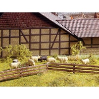 Noch HO Field Fence,13 pieces 1.3cm high in total approx. 100cm long N13040