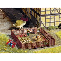 Noch HO Garden Fence 22 pieces 1.2cm high in total approx. 91cm long N13070