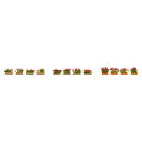 Noch HO Flower Boxes Red 14010