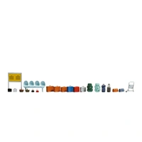 Noch HO Train Station Accessories N14810