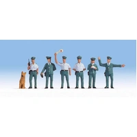 Noch HO Police 6 figs & Dog