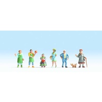 Noch HO Market (6pcs)