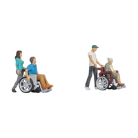 Noch HO Wheelchair Drivers Figure Set 15552