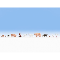 Noch HO Farm Animals (12 figures) N15711