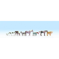Noch HO Farm Animals 9 Figures