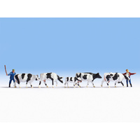 Noch HO Drover and Cows (7 figures) N15724