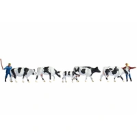 Noch HO Drover and Cows (7 figures) N15724