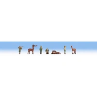 Noch HO Hunting (4 figures & 3 animals) N15731